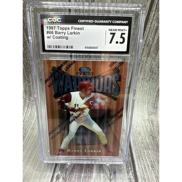 Topps Other - 1997 Topps Finest - Common - Bronze Barry Larkin #66 Refractor